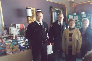 Ladies Ancient Order of Hibernians OC Donation pic 001 Pictured from Left to Right: OCPD Lt's Harner and Kirkpatrick and LAOH Margaret Krach and Chairman Betty Jane Ertle, President, Worcester County Division