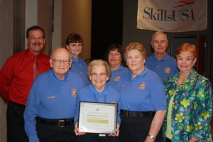 Pictured from left to right: OCPD Captain Kevin Kirstein, Auxiliary Officer's Don Olson, Tonja Sas, Wanda Olson, Kim Herbert, Ann Gough, Charles Judd and OCDAAC Chairwoman Donna Greenwood